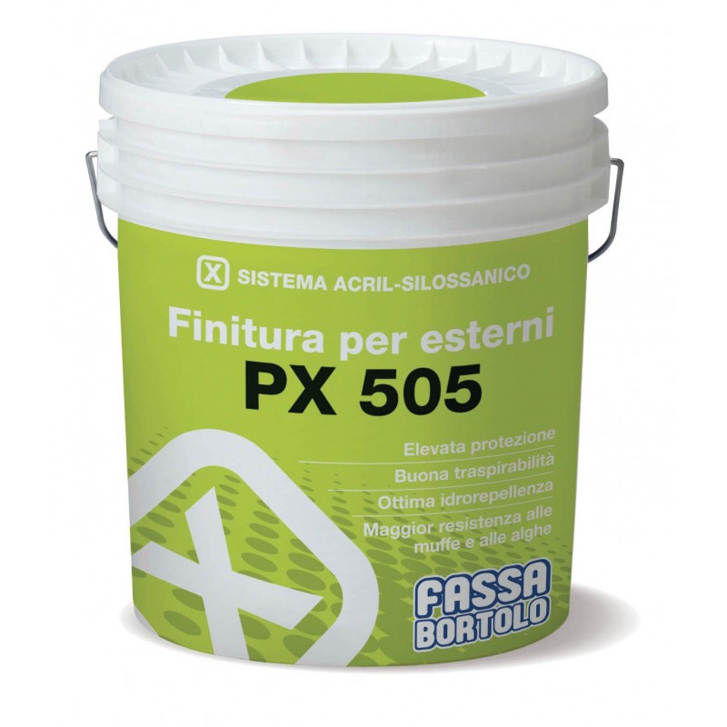 PITTURA ACRILSILOSSANICA FASSA PX 505 BASE PASTEL/BCO LT.5