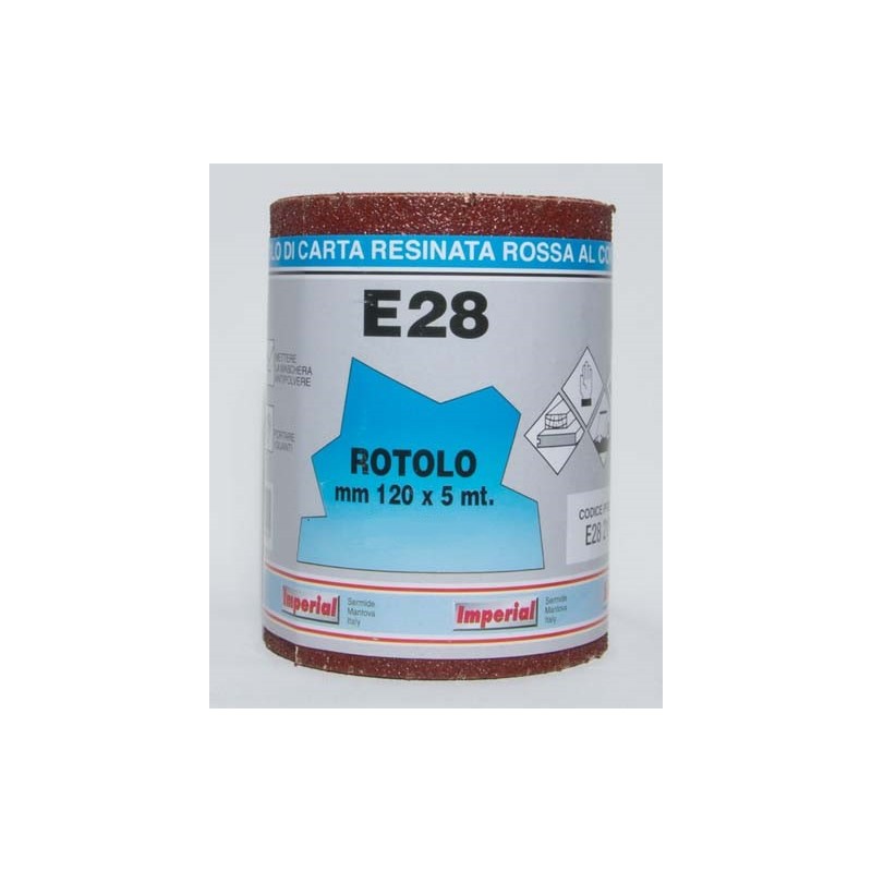 MINI ROTOLO E28  mt.5x120mm. GRANA 180